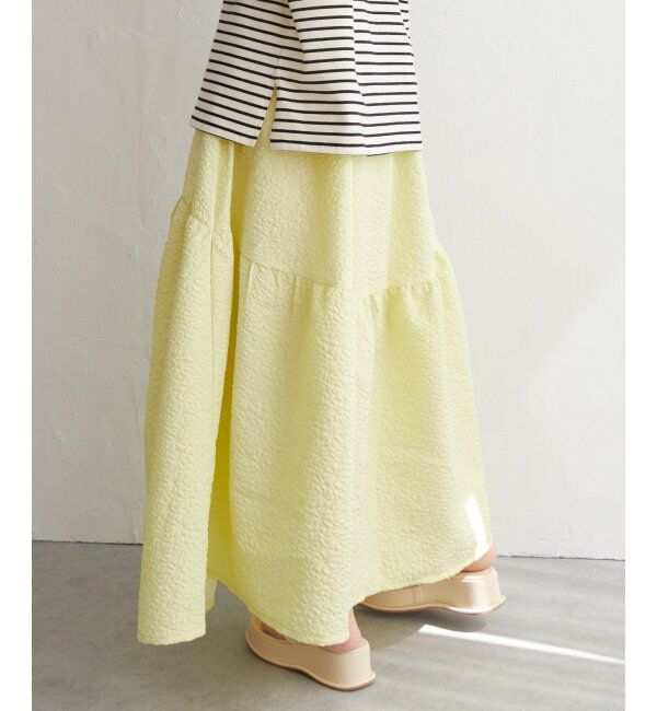 VENCE share style「フクレジャガードギャザースカート」|スカート|