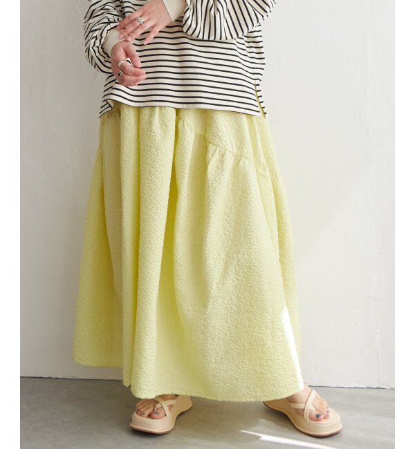 VENCE share style「フクレジャガードギャザースカート」|スカート|