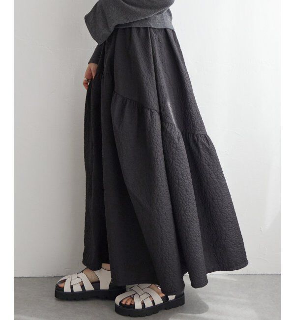 VENCE share style「フクレジャガードギャザースカート」|スカート|