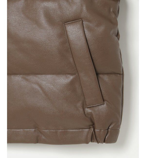 VENCE share style「【ユニセックス】VISION STREET WEAR ヴィジョンストリートウェア 中綿フェイクレザーブルゾン」|ブルゾン・スタジャン|