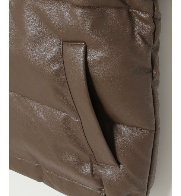 VENCE share style「【ユニセックス】VISION STREET WEAR ヴィジョンストリートウェア 中綿フェイクレザーブルゾン」|ブルゾン・スタジャン|