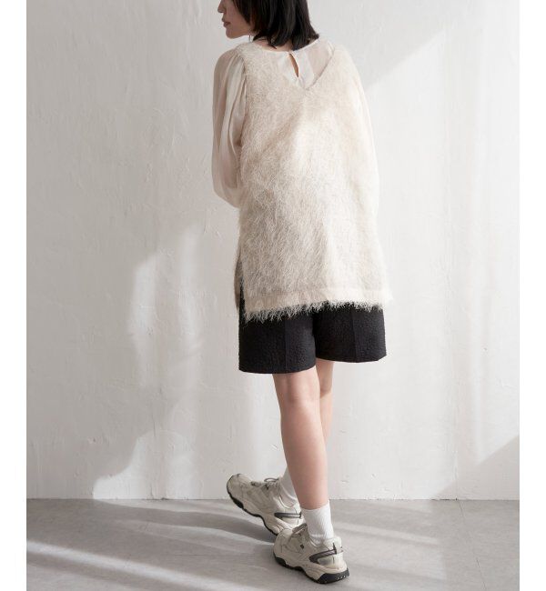 VENCE share style「シャギーノースリーブ」|ニット・セーター|