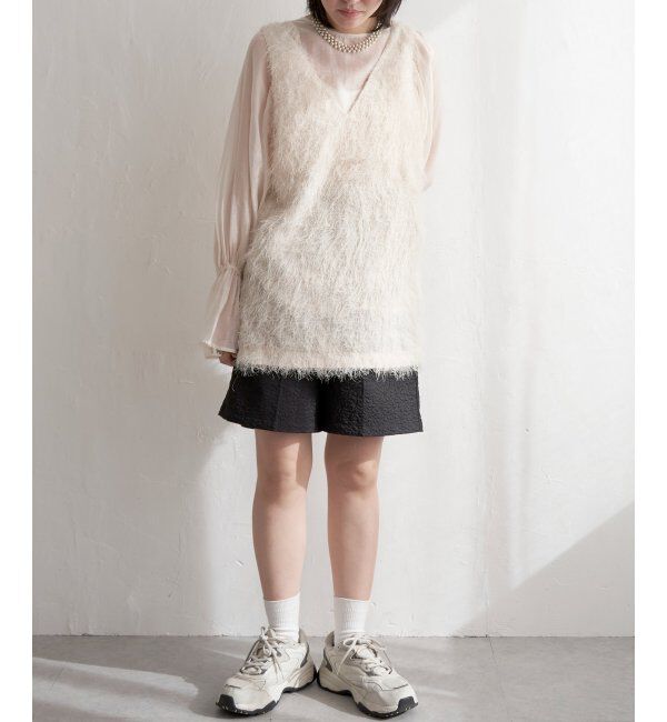 VENCE share style「シャギーノースリーブ」|ニット・セーター|