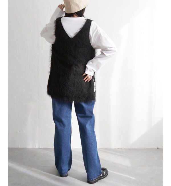 VENCE share style「シャギーノースリーブ」|ニット・セーター|