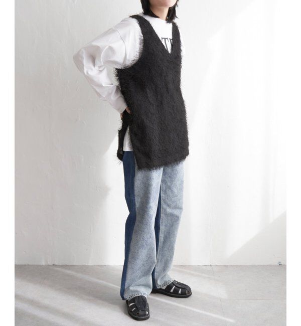 VENCE share style「シャギーノースリーブ」|ニット・セーター|