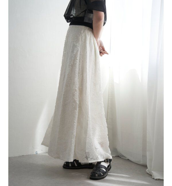 VENCE share style「フリンジシアージャガードスカート」|スカート|