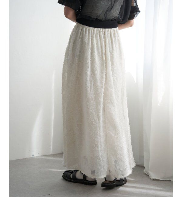 VENCE share style「フリンジシアージャガードスカート」|スカート|