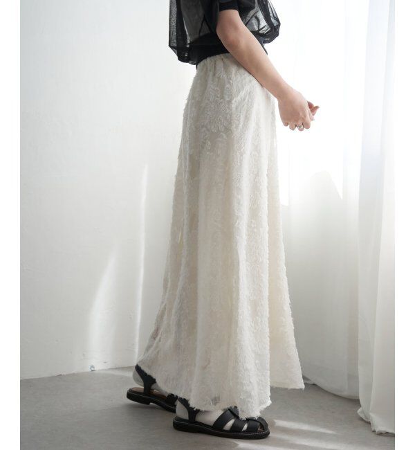 VENCE share style「フリンジシアージャガードスカート」|スカート|