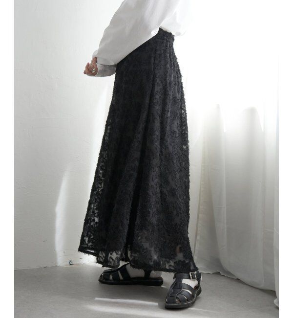 VENCE share style「フリンジシアージャガードスカート」|スカート|