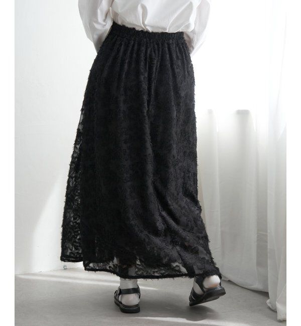 VENCE share style「フリンジシアージャガードスカート」|スカート|