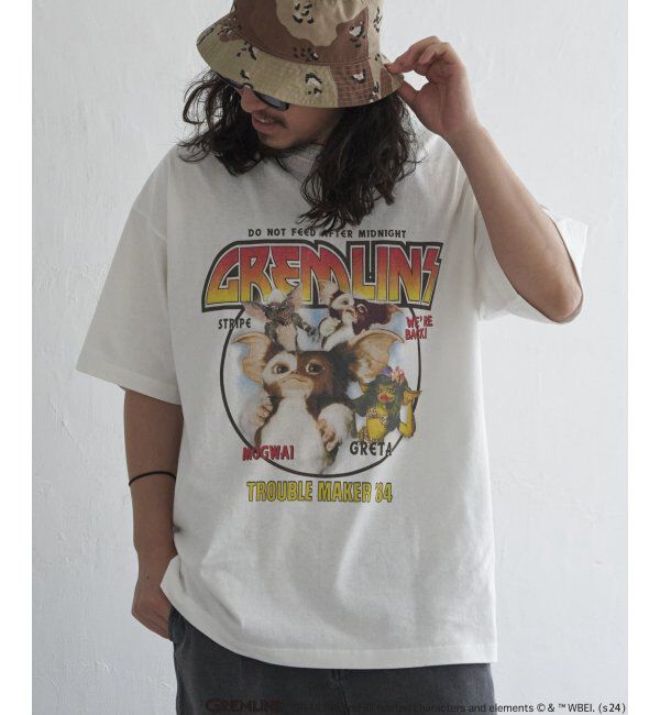 VENCE share style「GREMLINS グレムリン ロックプリントTシャツ」|Tシャツ・カットソー|ホワイト