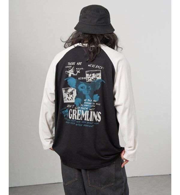 VENCE share style「GREMLINS グレムリン ラグランロンTシャツ」|Tシャツ・カットソー|ブラック