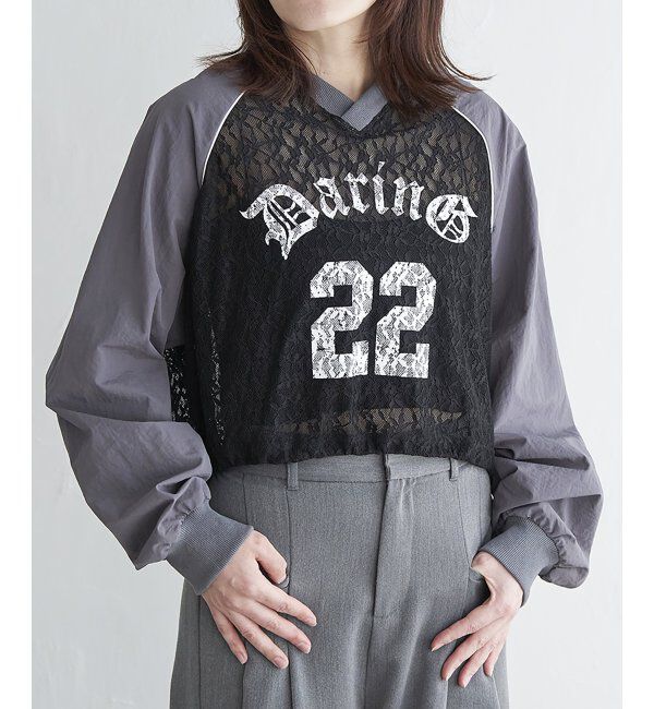 VENCE share style「レースゲームシャツ」|スウェット・ジャージ|チャコール