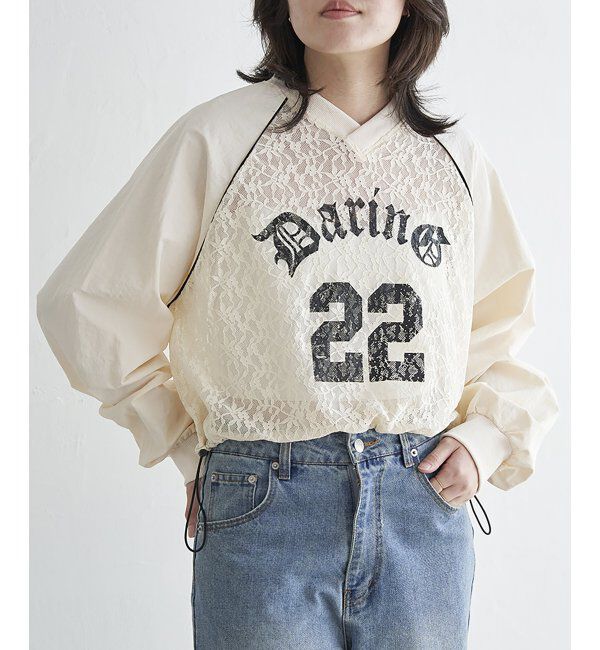 VENCE share style「レースゲームシャツ」|スウェット・ジャージ|アイボリー