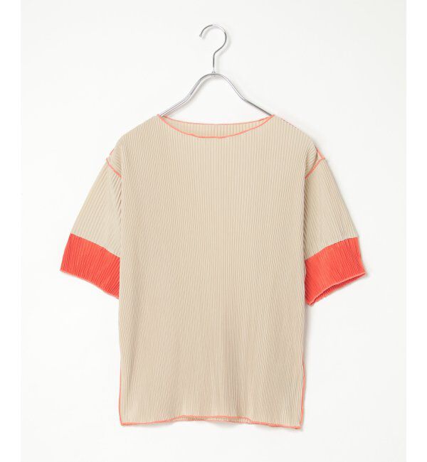 VENCE share style「プリーツ袖配色トップス」|ニット・セーター|