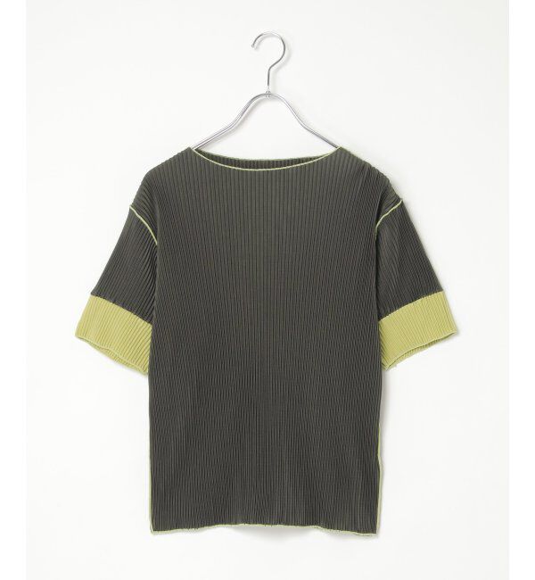 VENCE share style「プリーツ袖配色トップス」|ニット・セーター|