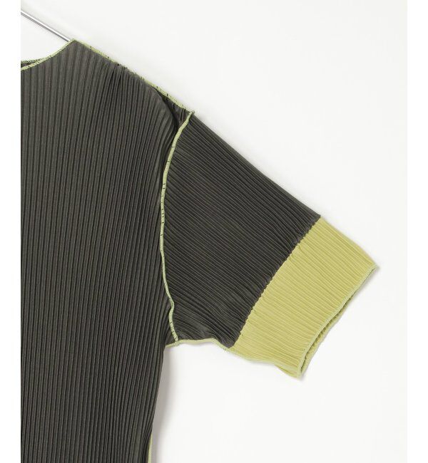 VENCE share style「プリーツ袖配色トップス」|ニット・セーター|