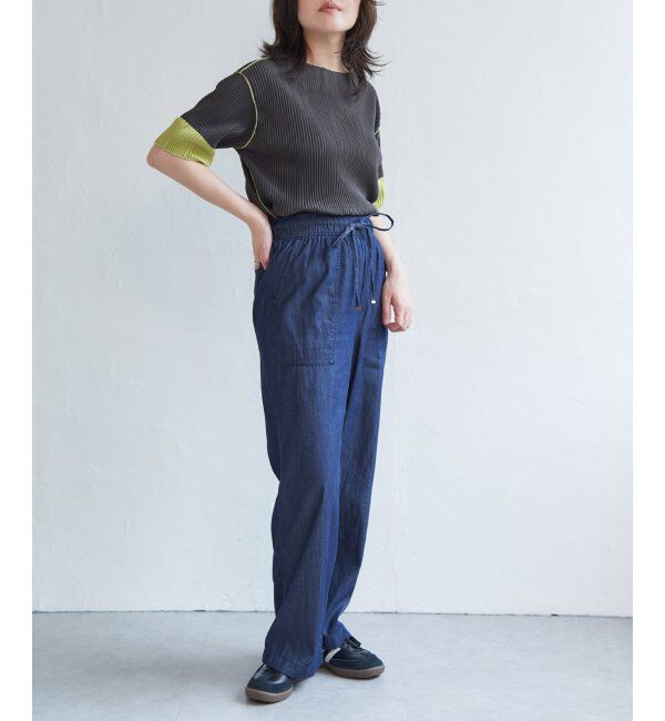 VENCE share style「プリーツ袖配色トップス」|ニット・セーター|