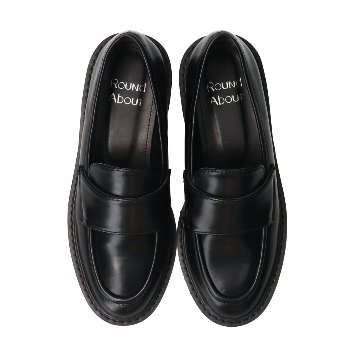  「【Round About】晴雨兼用軽量タンクローファー」|ローファー|