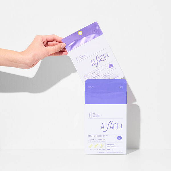 ALFACE＋（オルフェス）「ALFACE+(オルフェス) トリートメントリセットマスク ぷるぷるマスク (28ml&times;4枚入りBOX)」|コンディショナー・トリートメント|