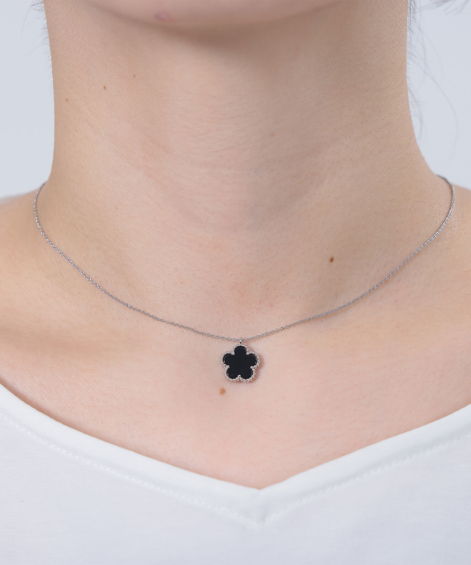 MARY QUANT「ミルフレーム ネックレス」|ネックレス|シルバー