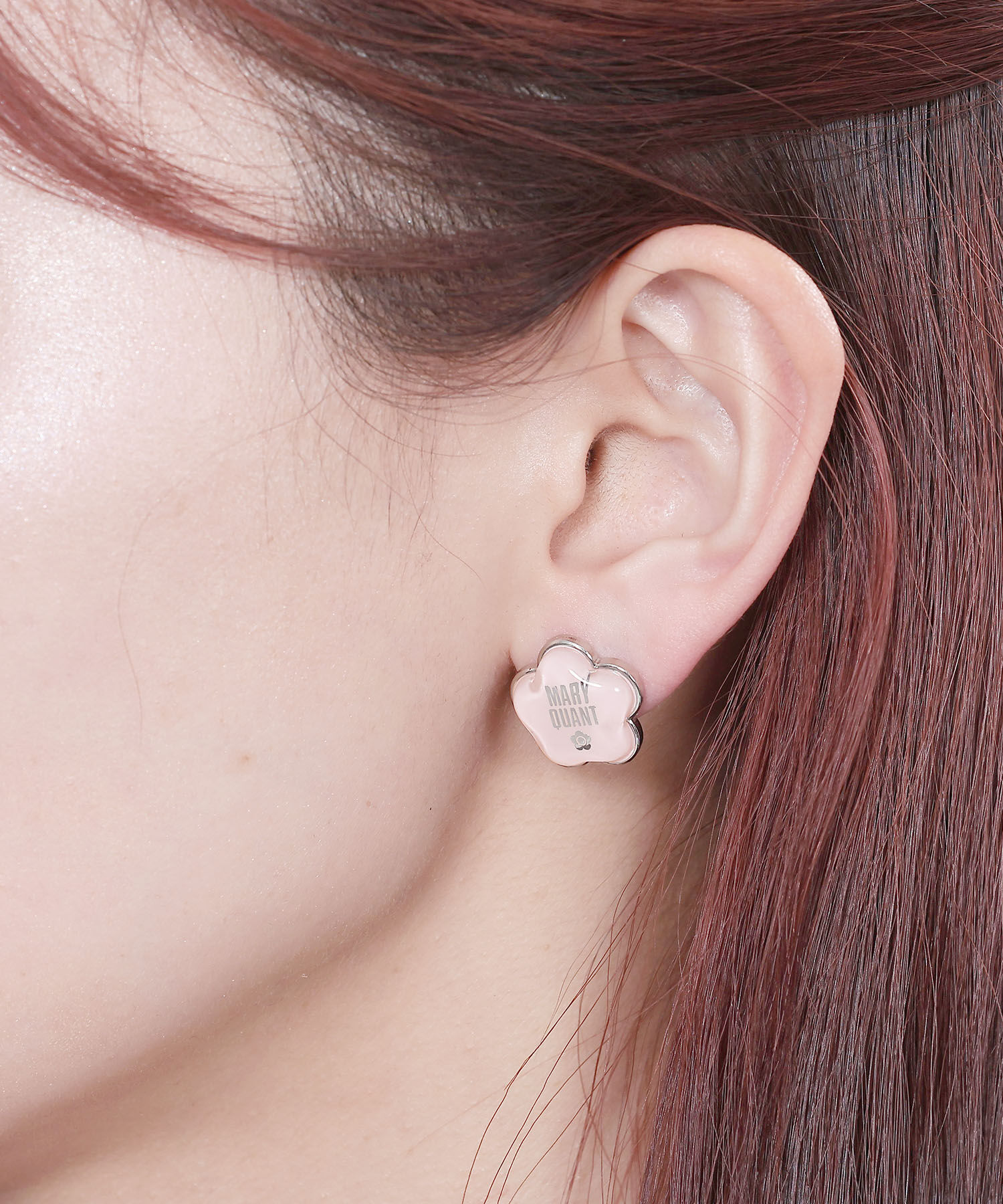 MARY QUANT「アクリルカバー ピアス」|ピアス|ピンク