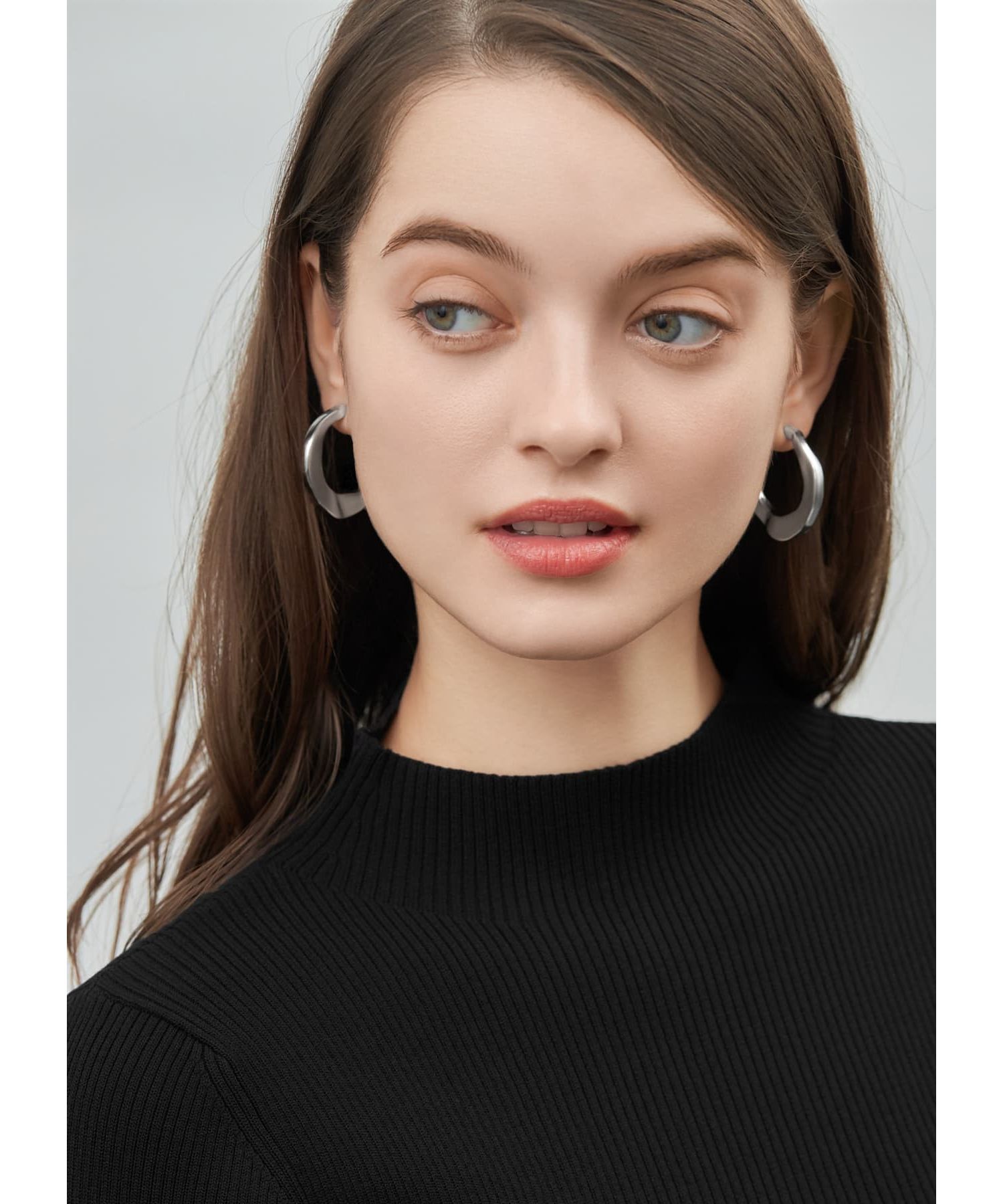 STYLE DELI「厚み平打ちクラフトフープピアス」|ピアス|