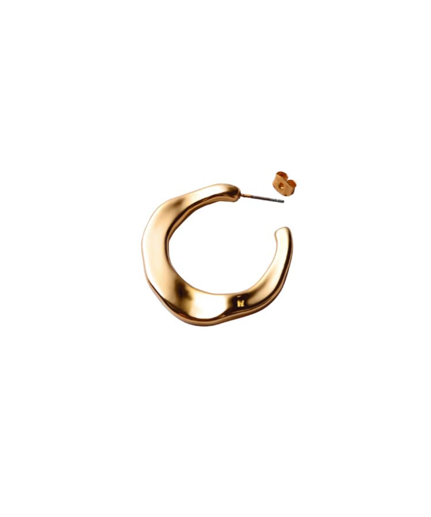 STYLE DELI「厚み平打ちクラフトフープピアス」|ピアス|