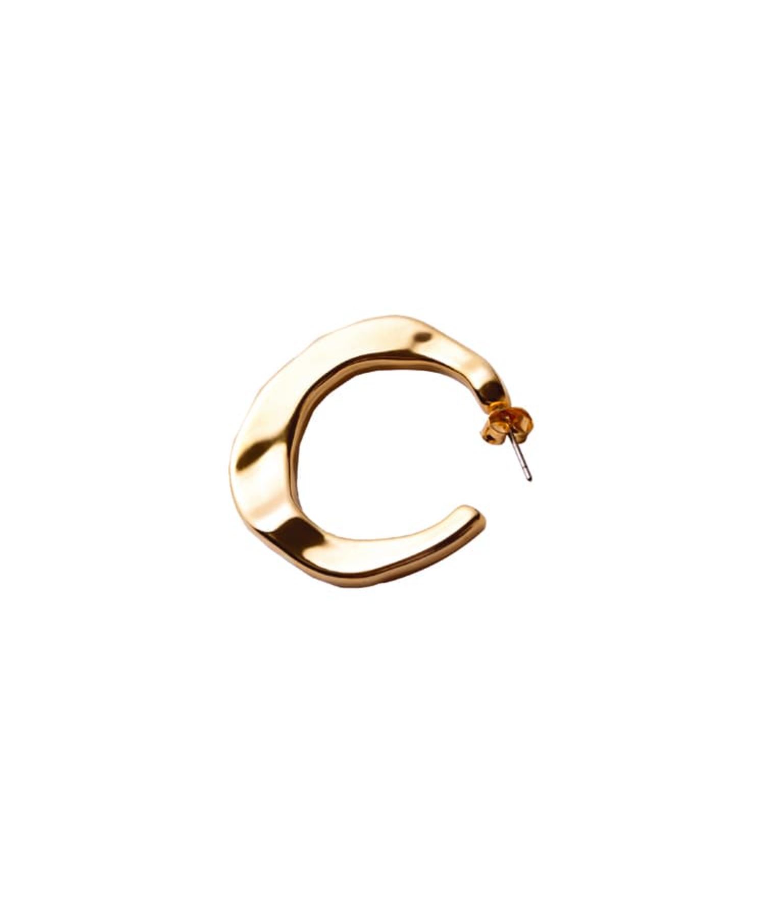 STYLE DELI「厚み平打ちクラフトフープピアス」|ピアス|