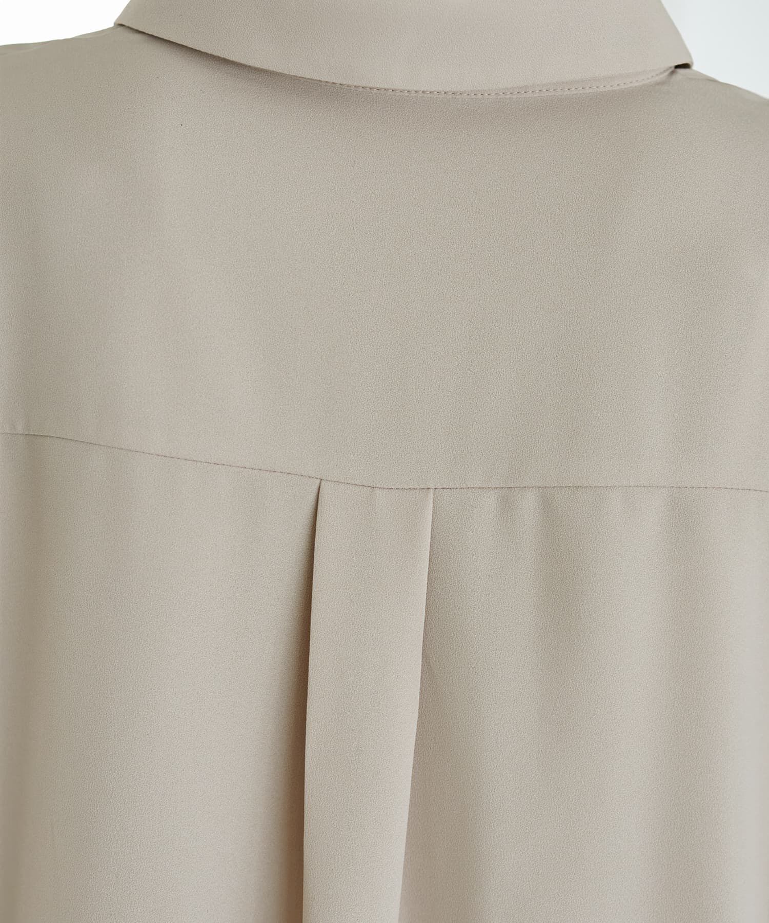 STYLE DELI「袖口裾リブ７分袖ジョーゼットシャツ」|シャツ・ブラウス|