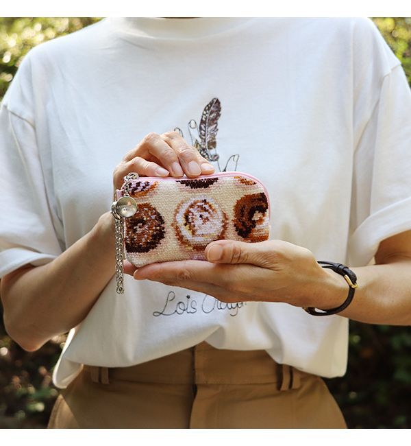 LOVERARY BY FEILER「モグモグドーナツ　キー&カードポーチ　L/MOG-243167」|キーケース|