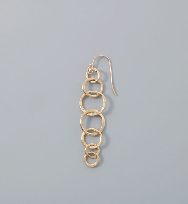  「槌目リング ゴールドピアス」|ピアス|