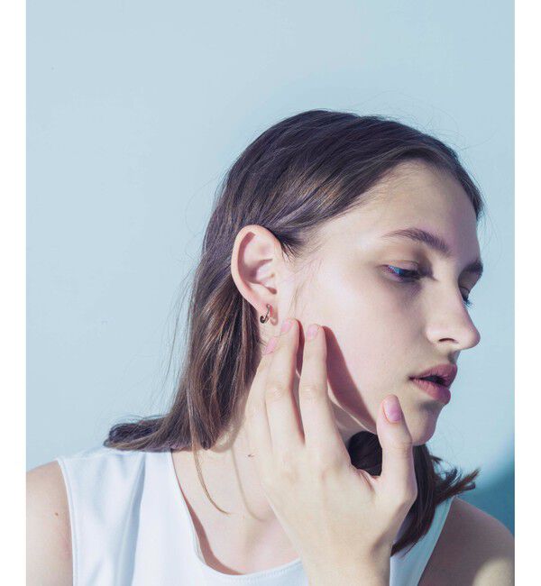 ete「パール ツイスト フープピアス」|ピアス|