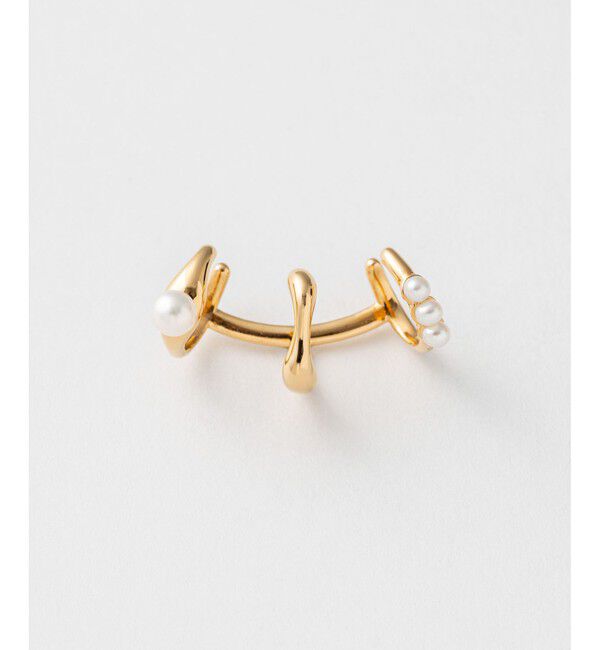 Jouete「レインジカフス パール」|イヤリング|イエローゴールド