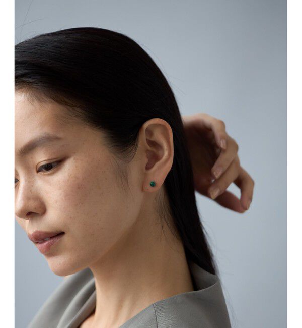 Jouete「[ピンズ] K10YG ピアス マラカイト」|ピアス|