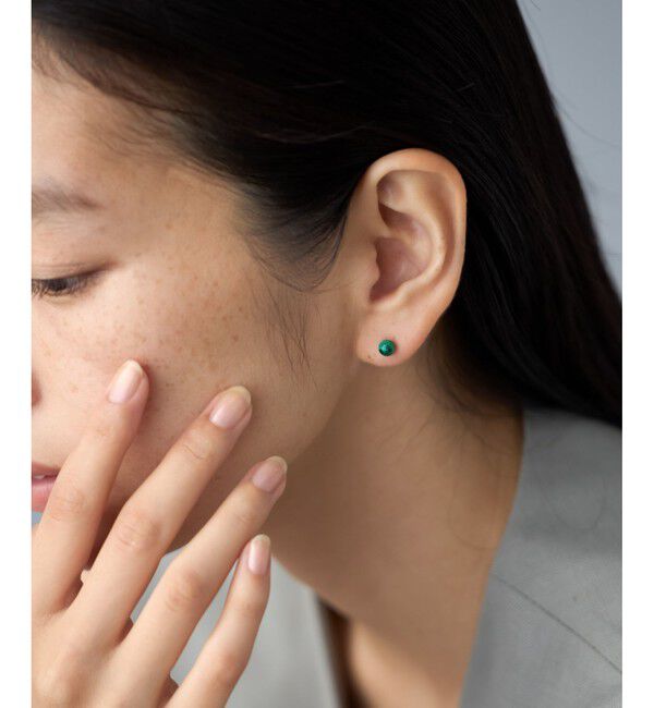 Jouete「[ピンズ] K10YG ピアス マラカイト」|ピアス|