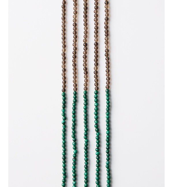 Jouete「[ジェム] ネックレス マラカイト&times;スモーキークォーツ」|ネックレス|