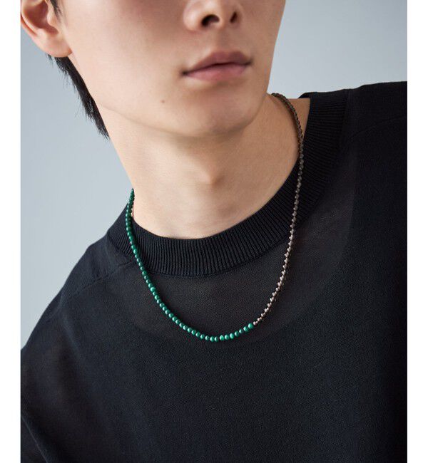 Jouete「[ジェム] ネックレス マラカイト&times;スモーキークォーツ」|ネックレス|