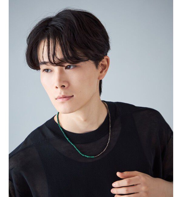 Jouete「[ジェム] ネックレス マラカイト&times;スモーキークォーツ」|ネックレス|