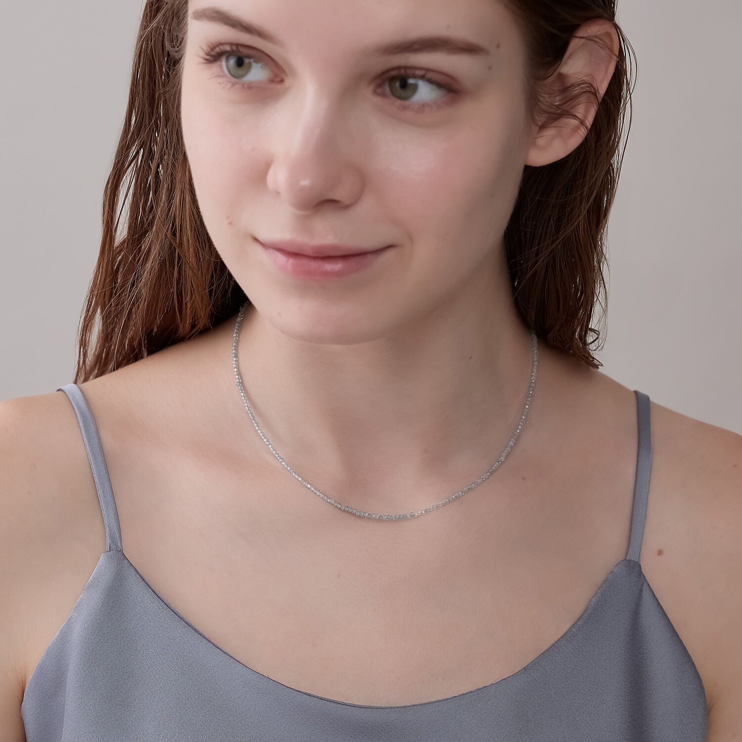 NOJESS「K10ジルコンネックレス」|ネックレス|