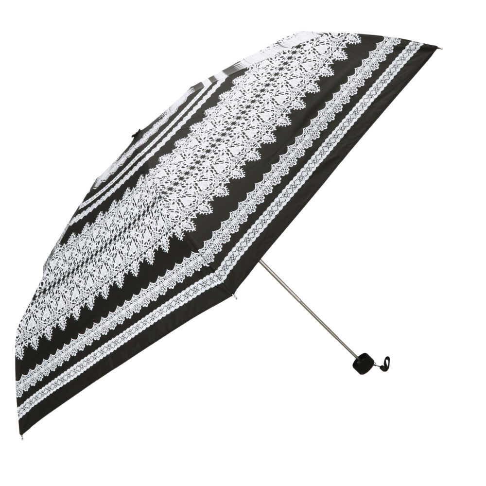 BACKYARD FAMILY「晴雨兼用 折りたたみ傘 uvカット 軽量 通販 HYGGE ヒュッゲ 5段マイクロ傘 50cm」|傘|ブラック1