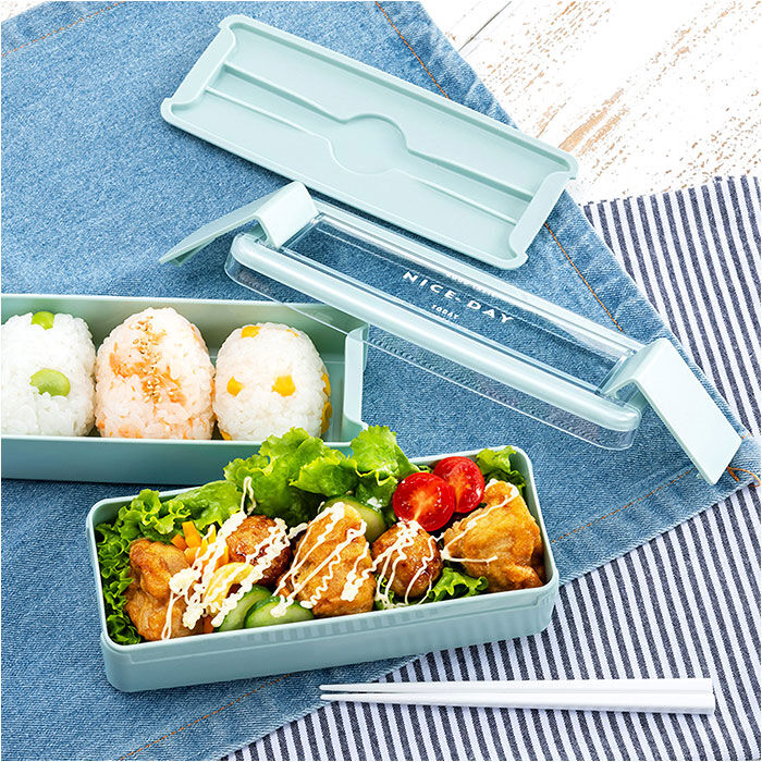 BACKYARD FAMILY「お弁当箱 2段 女性用 通販 ランチボックス 二段弁当箱 弁当箱 お箸付き おべんとうばこ」|食器・キッチングッズ|