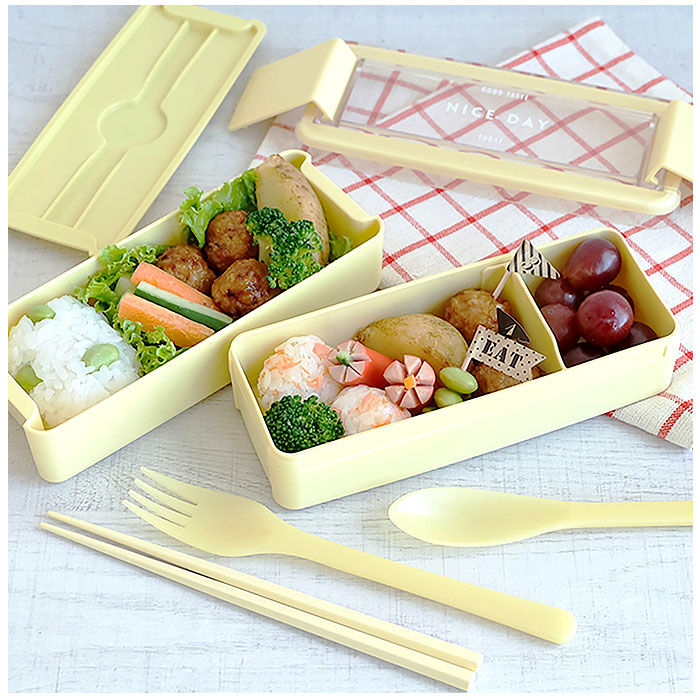 BACKYARD FAMILY「お弁当箱 2段 女性用 通販 ランチボックス 二段弁当箱 弁当箱 お箸付き おべんとうばこ」|食器・キッチングッズ|