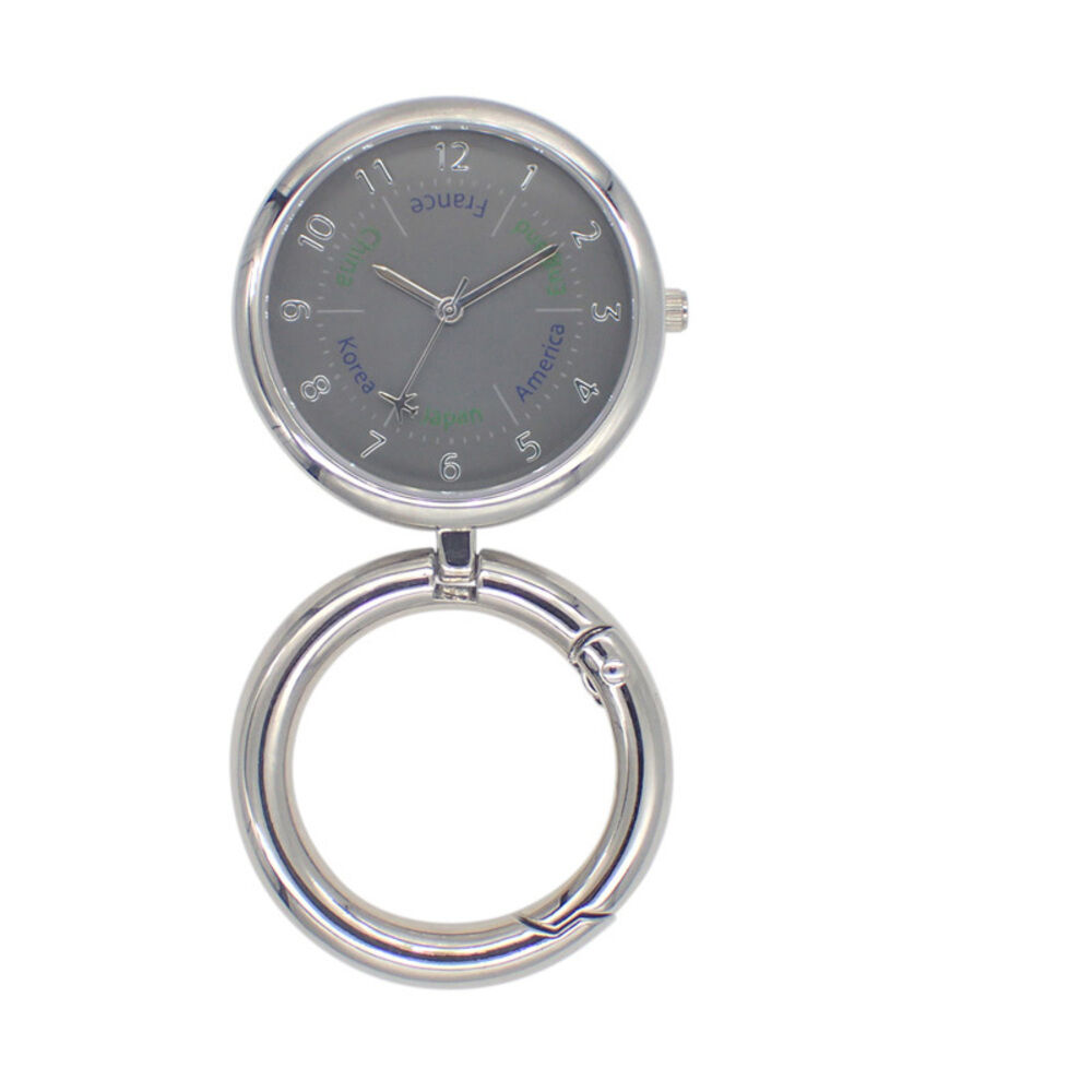 BACKYARD FAMILY「カラビナウォッチ 置き時計 2WAY アナログ 通販 スタンドウォッチ 置時計 懐中時計 時計」|腕時計|ブラック1