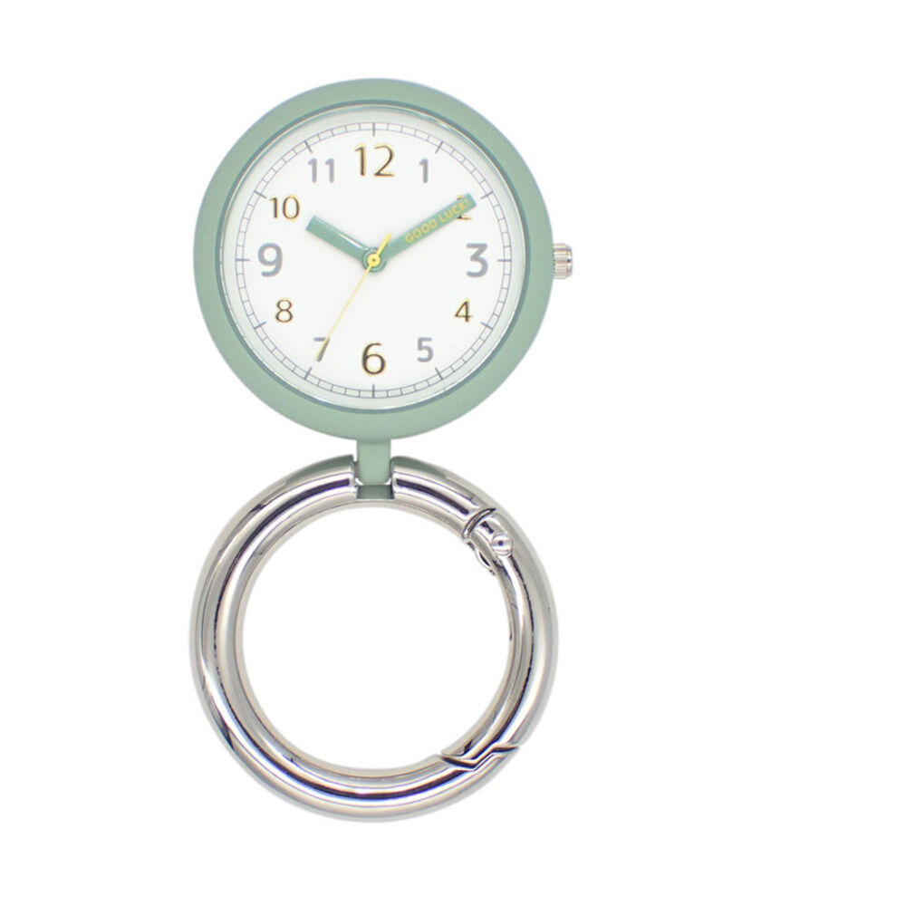 BACKYARD FAMILY「カラビナウォッチ 置き時計 2WAY アナログ 通販 スタンドウォッチ 置時計 懐中時計 時計」|腕時計|グリーン1