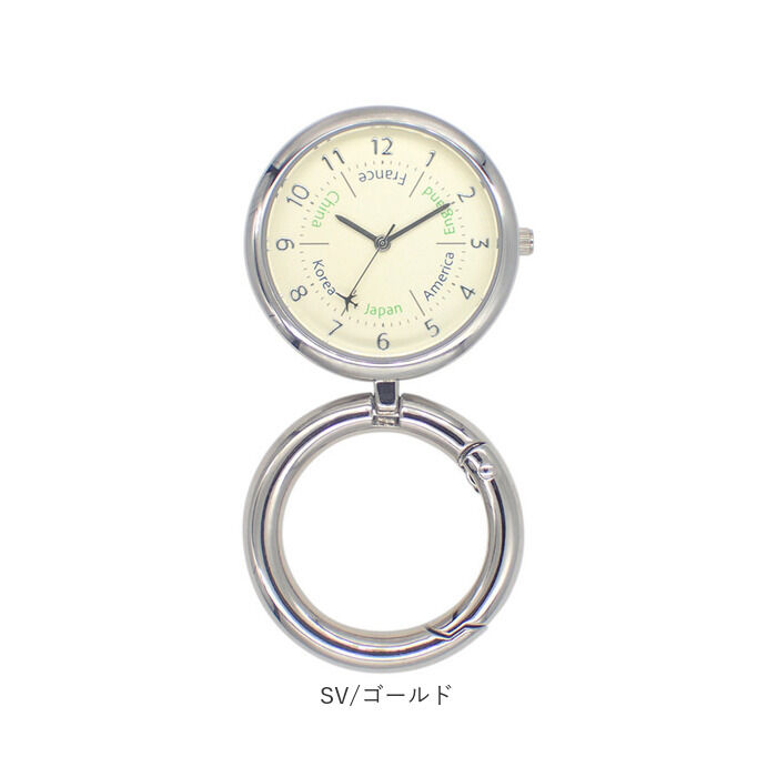 BACKYARD FAMILY「カラビナウォッチ 置き時計 2WAY アナログ 通販 スタンドウォッチ 置時計 懐中時計 時計」|腕時計|