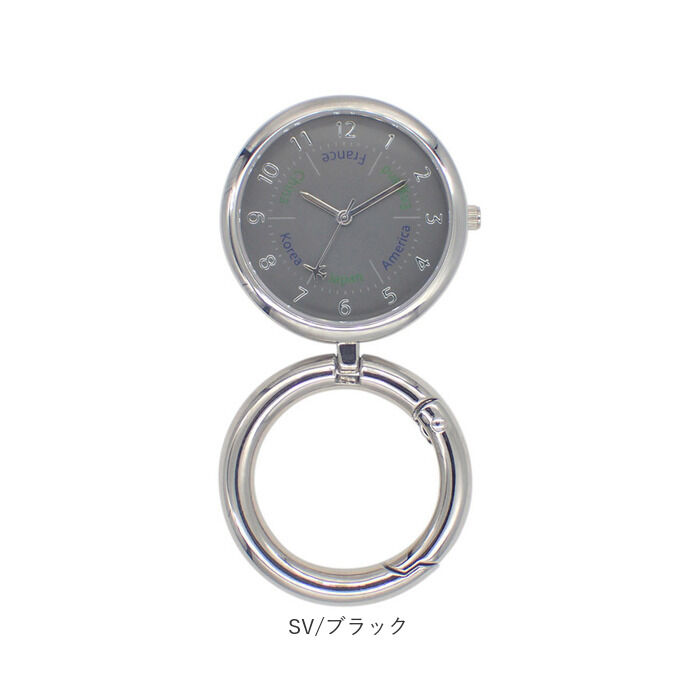 BACKYARD FAMILY「カラビナウォッチ 置き時計 2WAY アナログ 通販 スタンドウォッチ 置時計 懐中時計 時計」|腕時計|