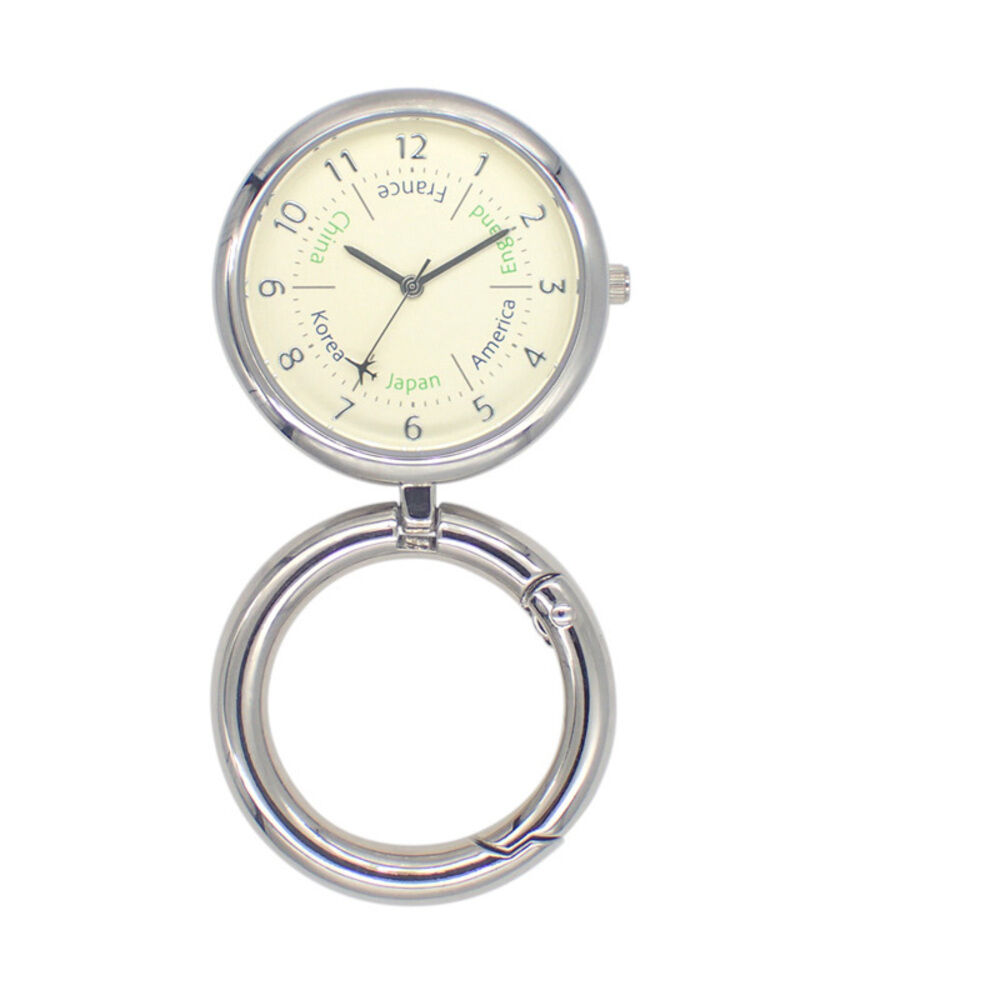 BACKYARD FAMILY「カラビナウォッチ 置き時計 2WAY アナログ 通販 スタンドウォッチ 置時計 懐中時計 時計」|腕時計|ゴールド1