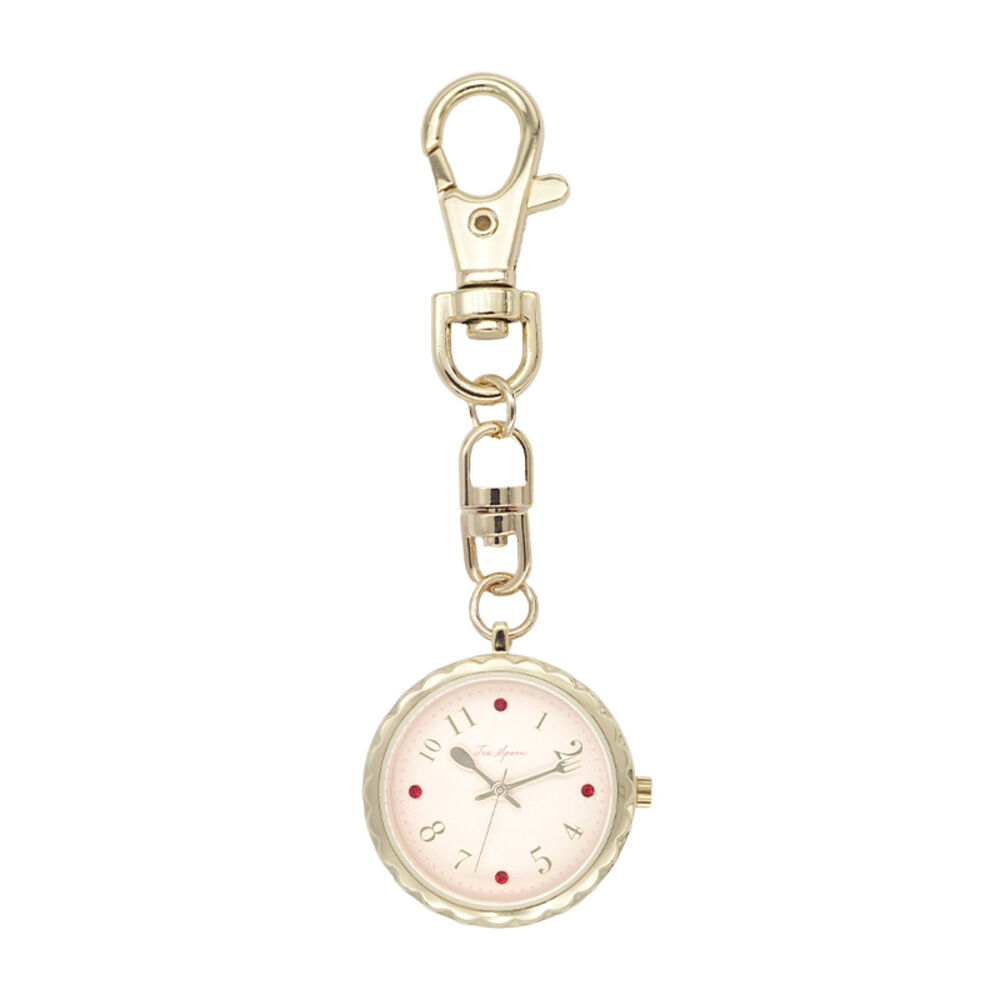 BACKYARD FAMILY「キーホルダー 時計 かわいい 通販 キーチェーンウォッチ チャームウォッチ 懐中時計 ウォッチ」|腕時計|ピンク1