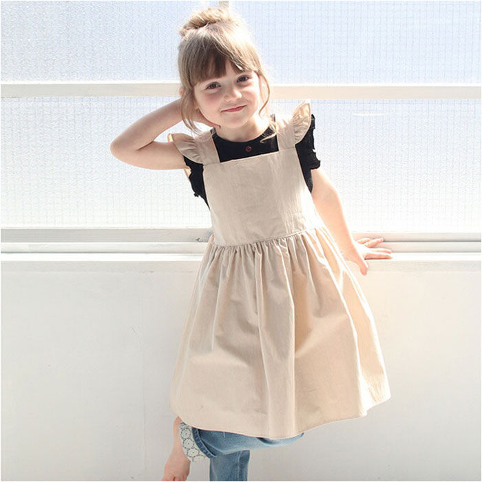 BACKYARD FAMILY「エプロンドレス 子ども 通販 エプロン ドレス 子供 5014-19-55 エプロンワンピース」|その他|